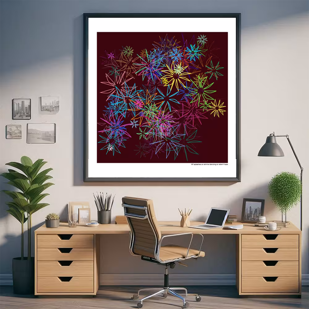 97 splashes on shrine dancing on silent haze in room setting