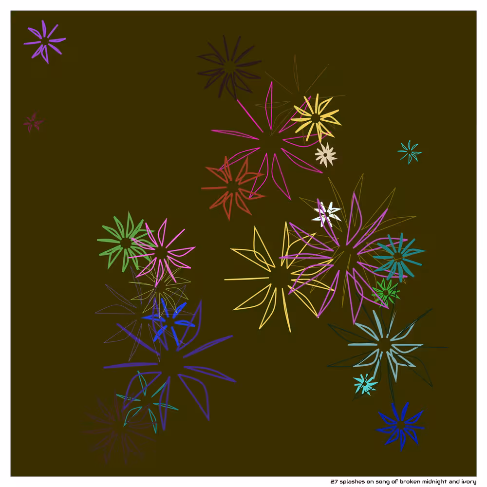 27 splashes on song of broken midnight and ivory