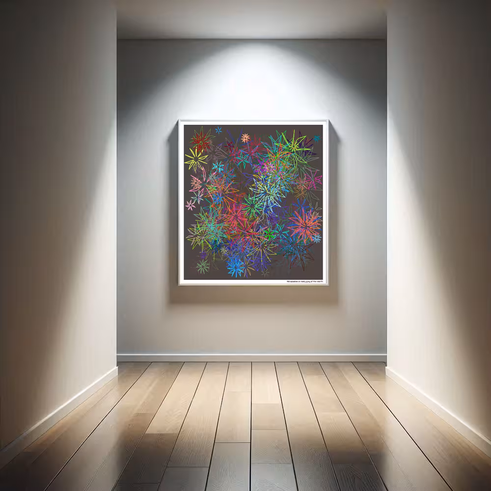 193 splashes on misty gray of the rebirth in room setting