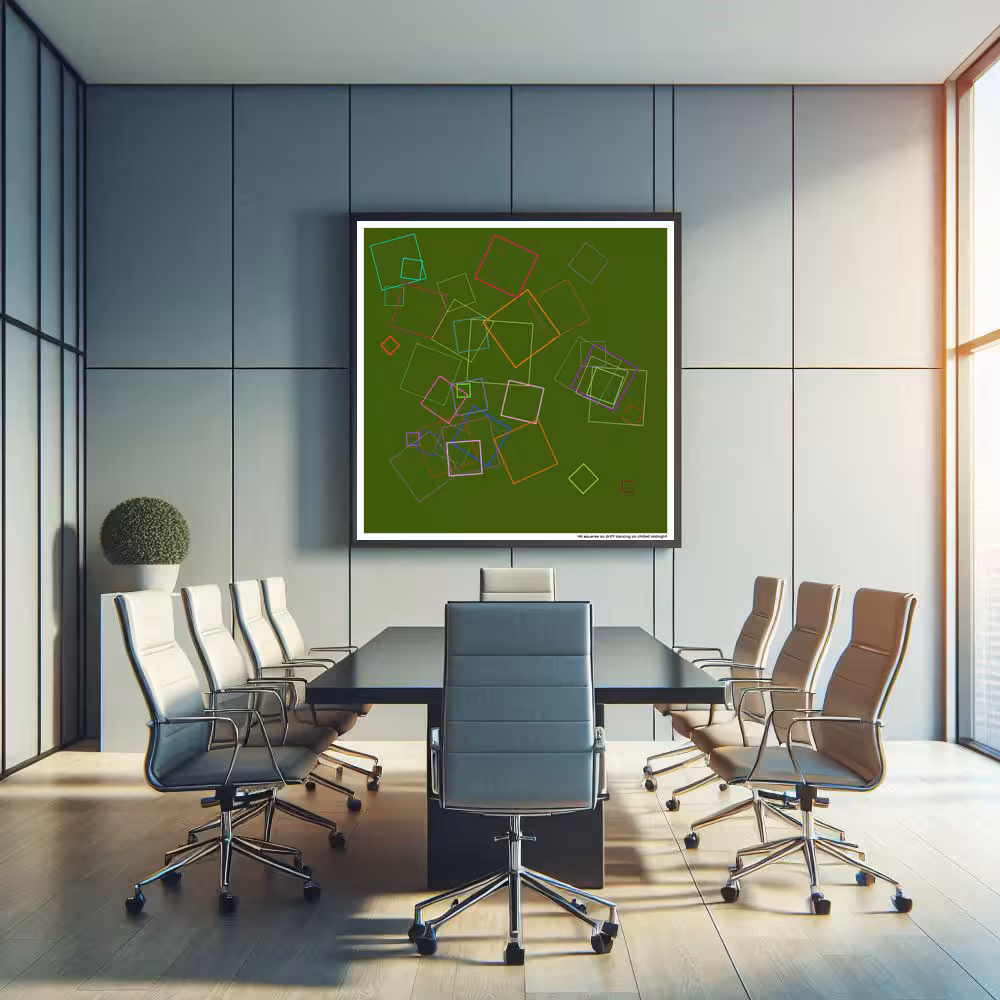 46 squares on drift dancing on chilled midnight in room setting