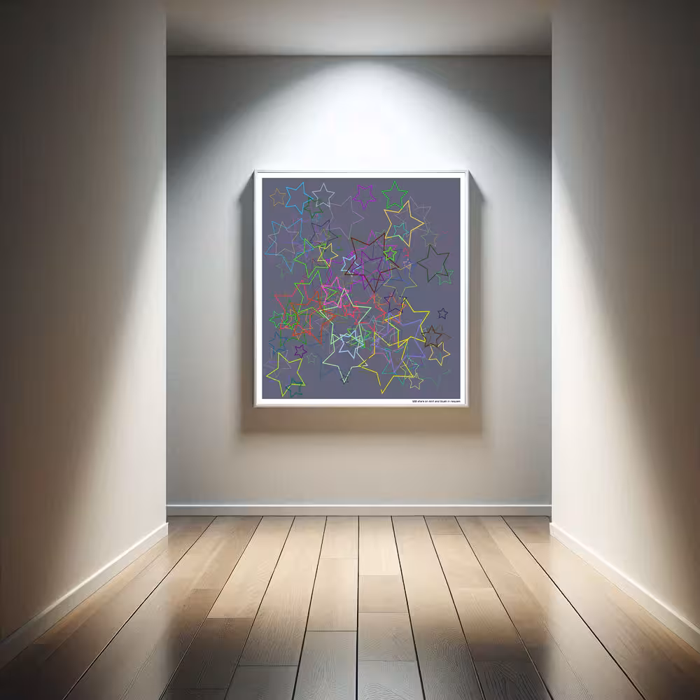 120 stars on mint and blush in requiem in room setting