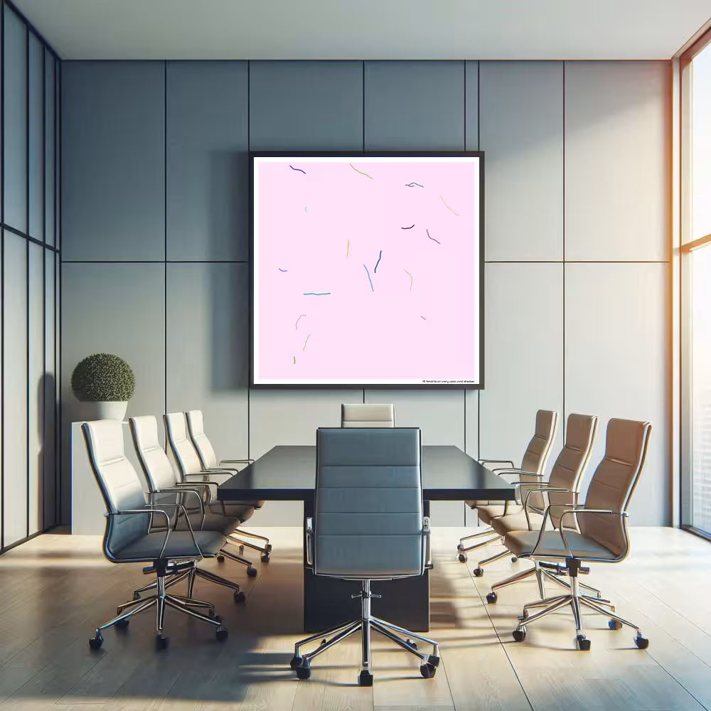 19 tendrils on ivory upon vivid shadow in room setting