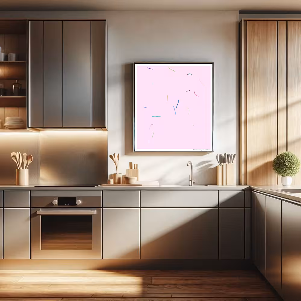 19 tendrils on ivory upon vivid shadow in room setting