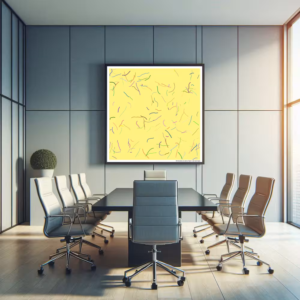 172 tendrils on wish of dark rust and hazel in room setting