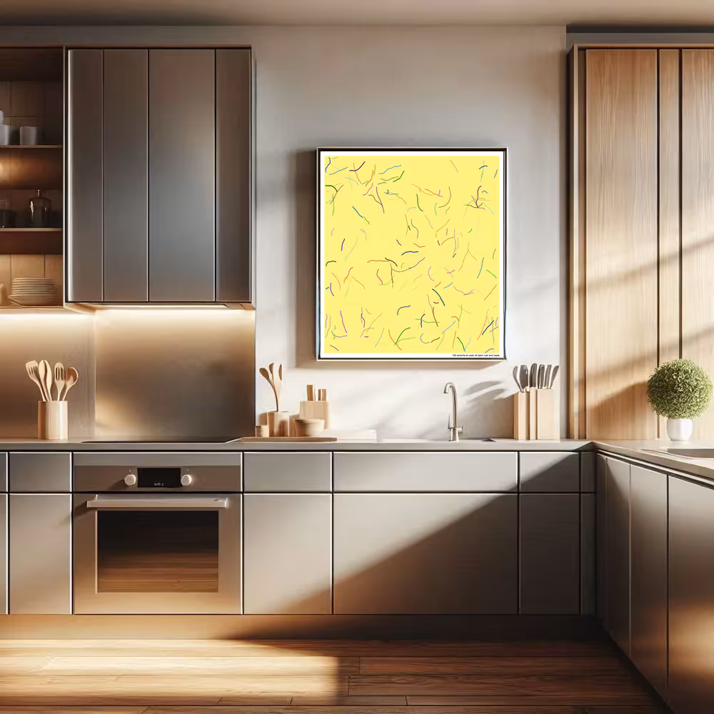 172 tendrils on wish of dark rust and hazel in room setting