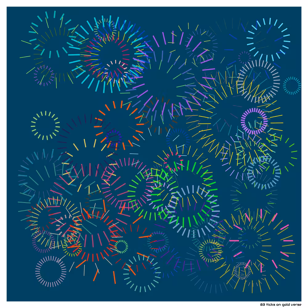 83 ticks on gold verse