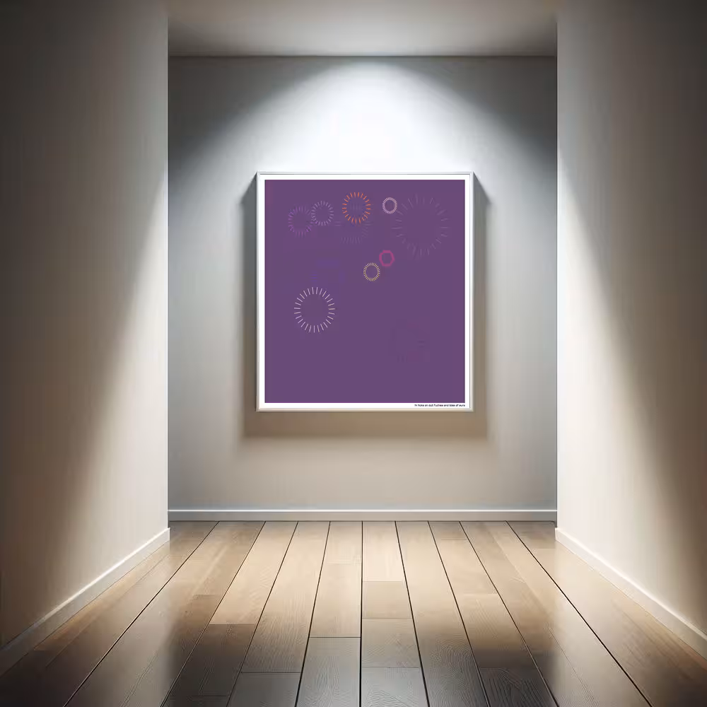 14 ticks on dull fuchsia and bliss of aura in room setting