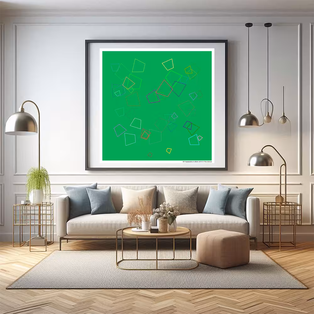 51 trapezoids on silken whirl in the chorus in room setting