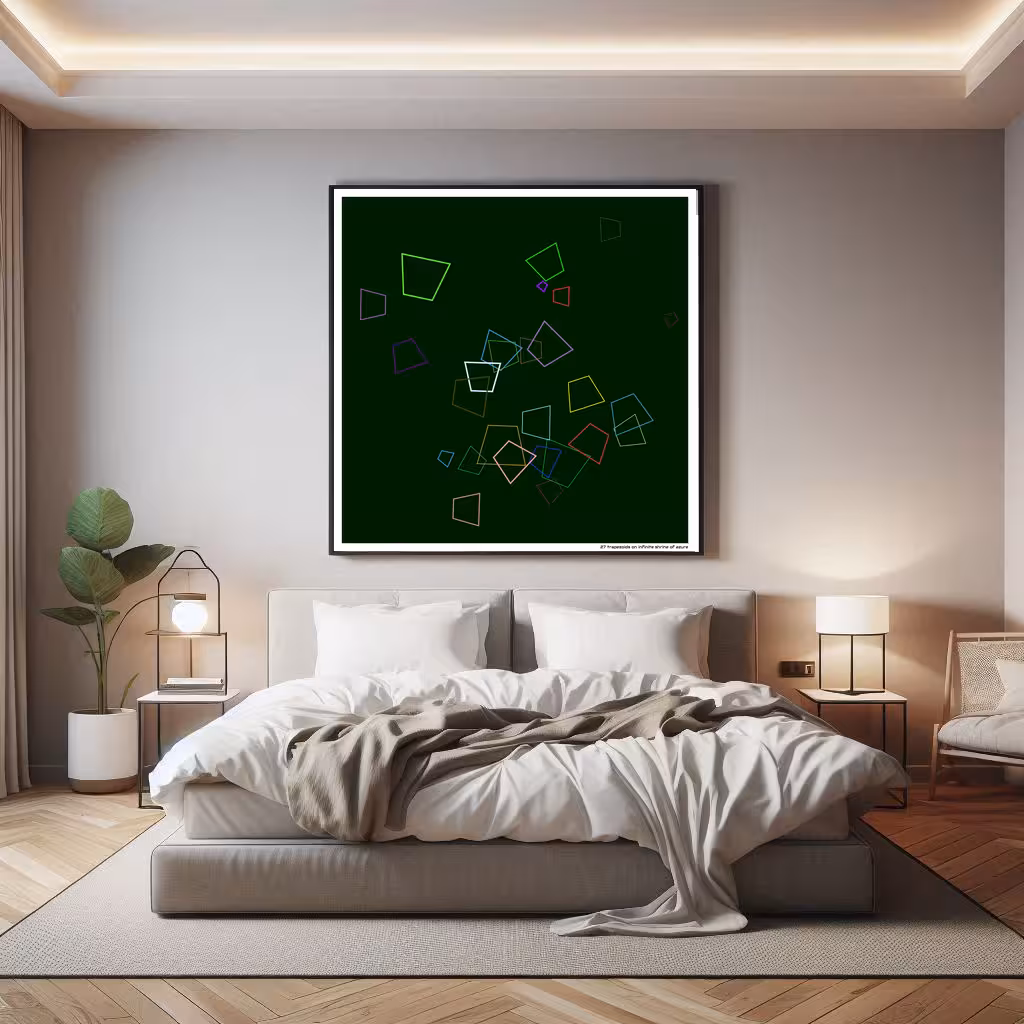 27 trapezoids on infinite shrine of azure in room setting