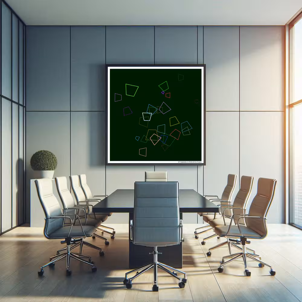 27 trapezoids on infinite shrine of azure in room setting