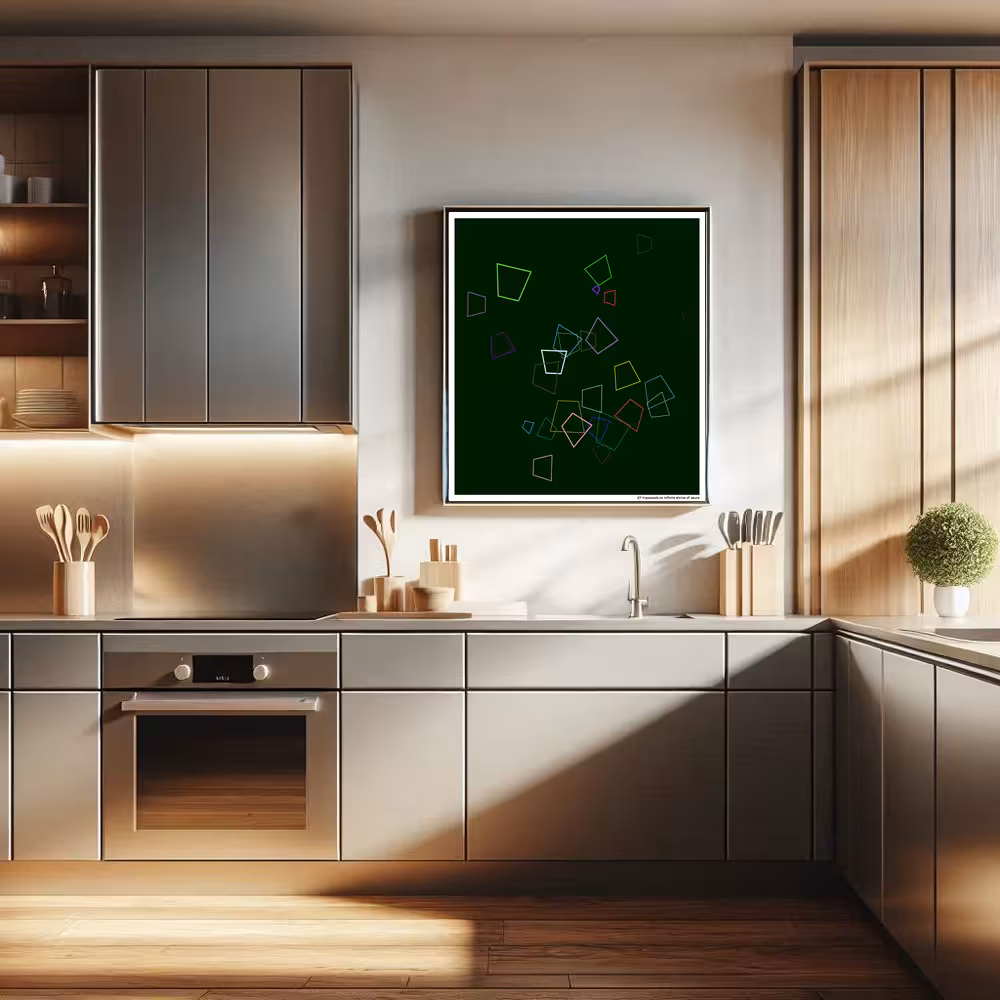 27 trapezoids on infinite shrine of azure in room setting