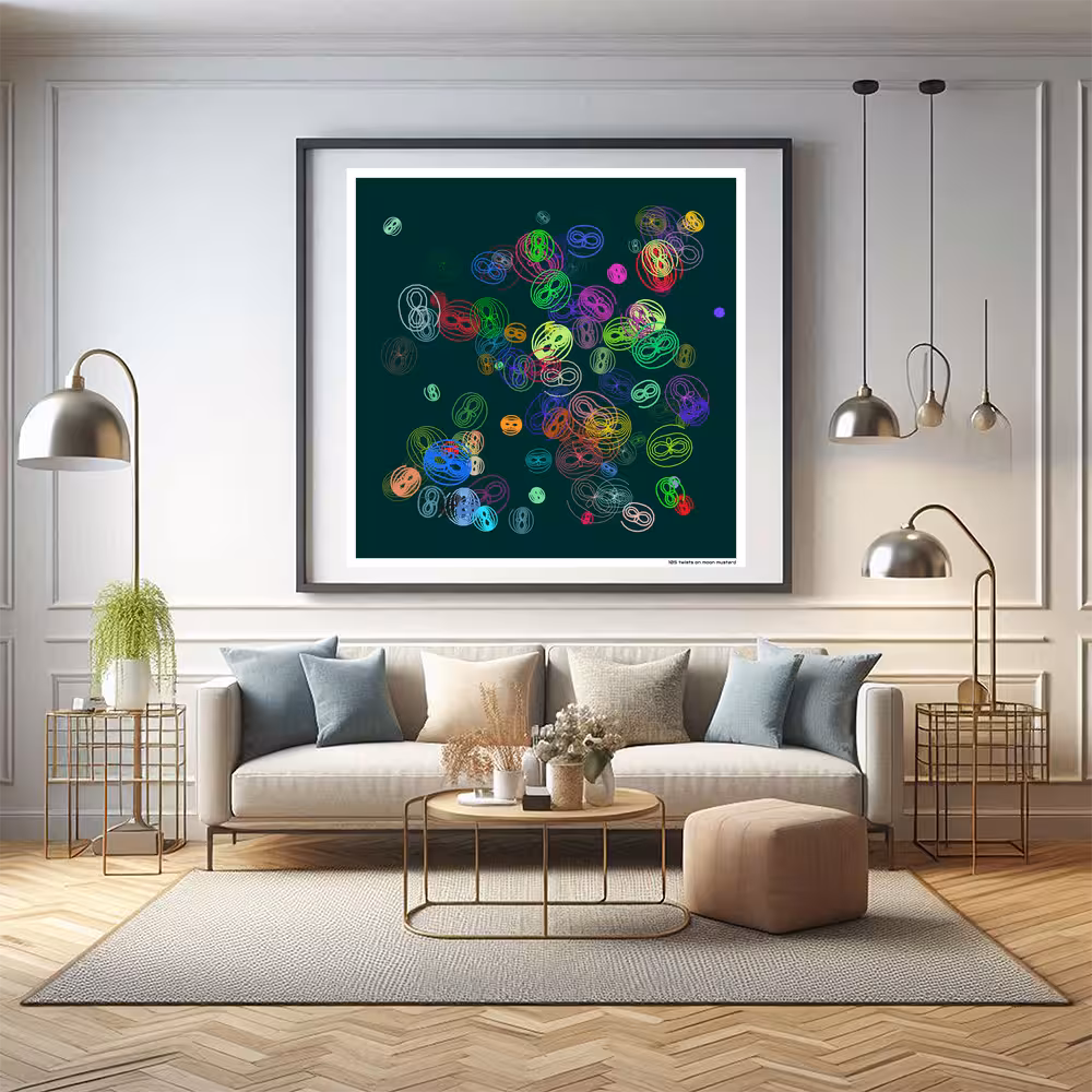 105 twists on moon mustard in room setting