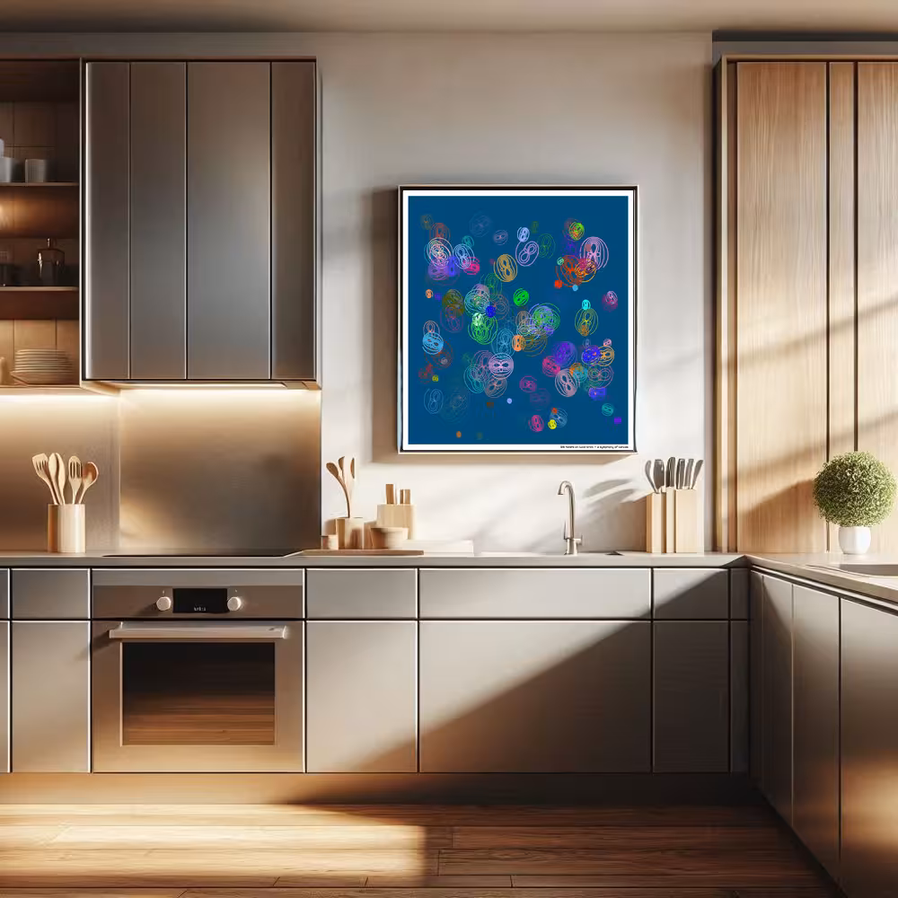 128 twists on lucid brick — a symphony of canvas in room setting