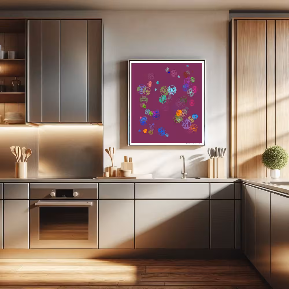 74 twists on butter of stained sepia in room setting