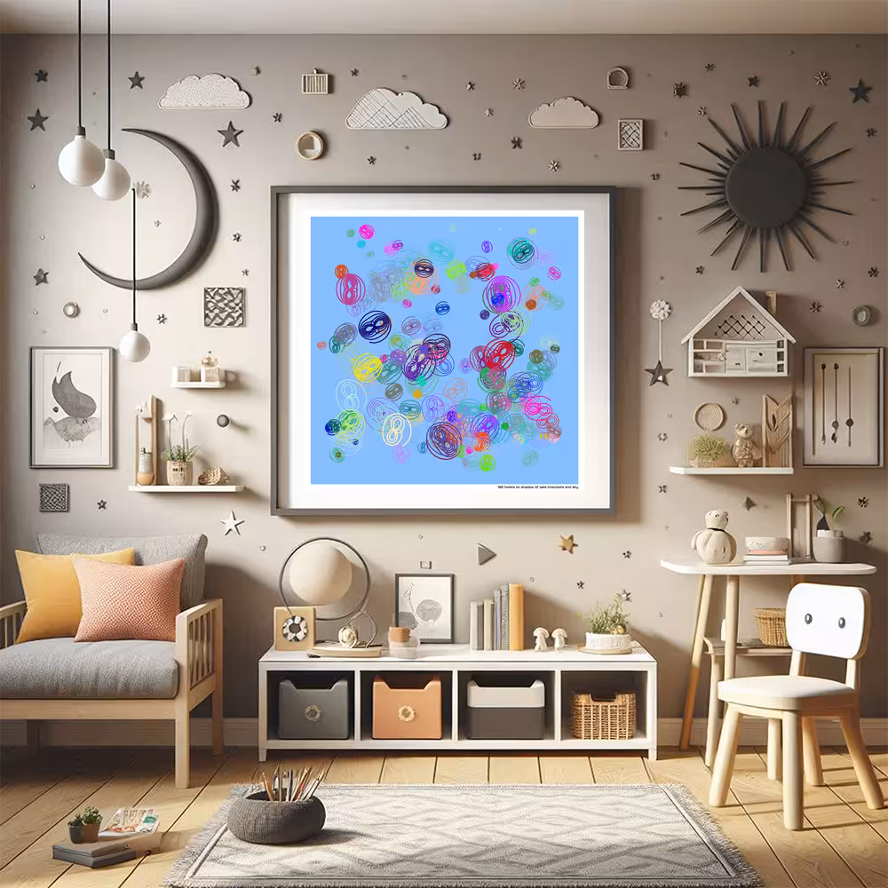 182 twists on shadow of pale chocolate and sky in room setting