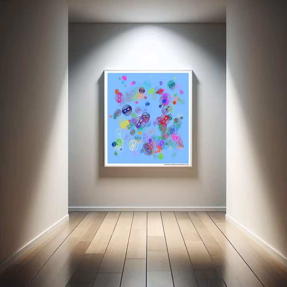 182 twists on shadow of pale chocolate and sky in room setting