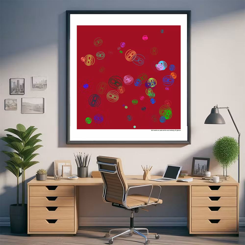 52 twists on pale white and melody of glance in room setting