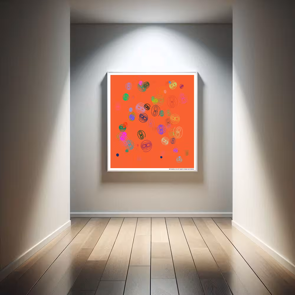 59 twists on ink of radiant crimson and maroon in room setting