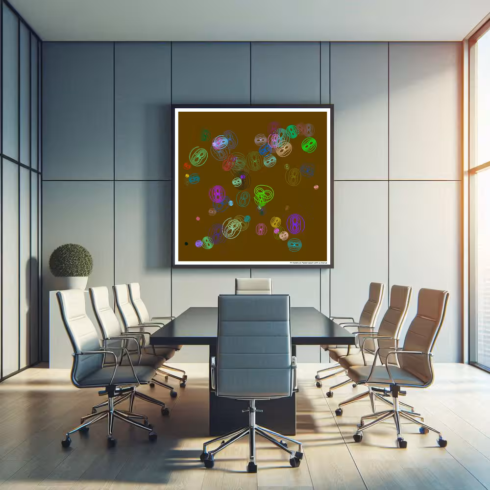 74 twists on faded peach with a chorus in room setting