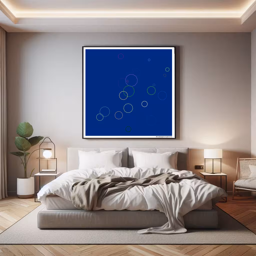 23 undecagons on glance tan in room setting