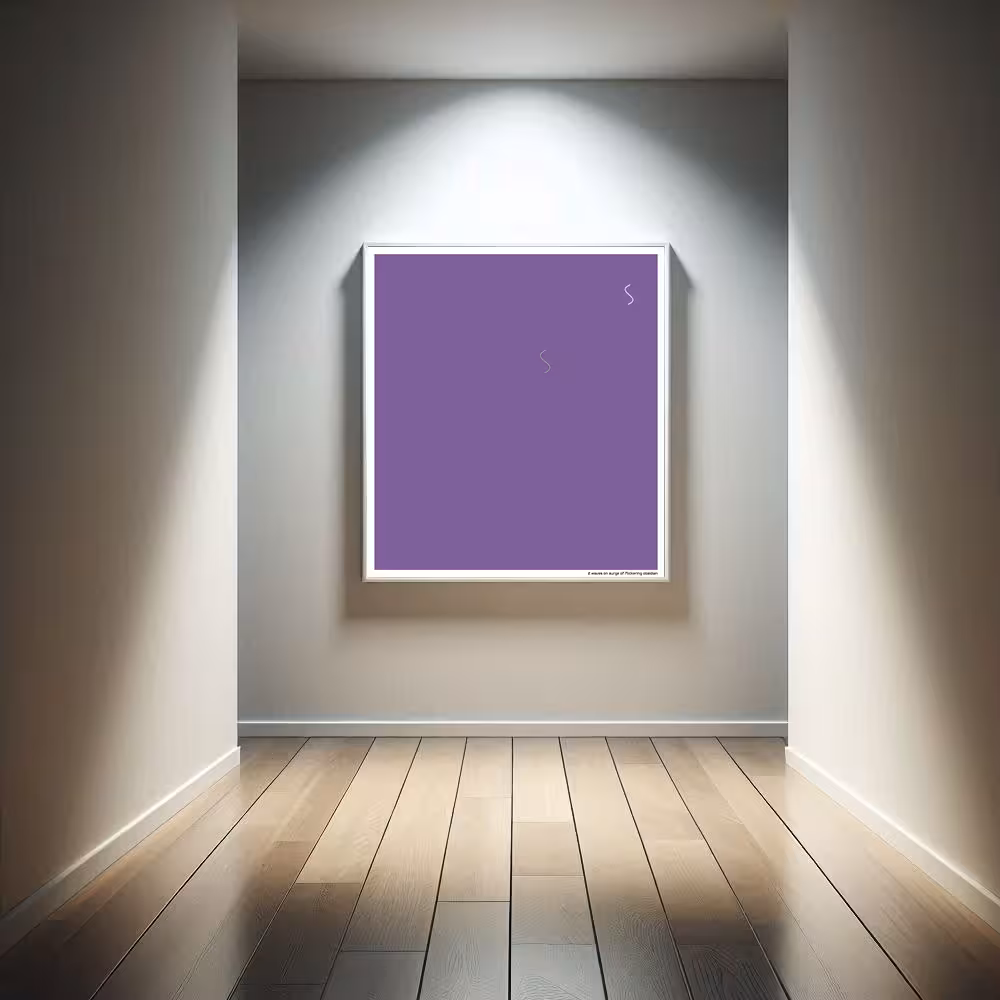 2 waves on surge of flickering obsidian in room setting