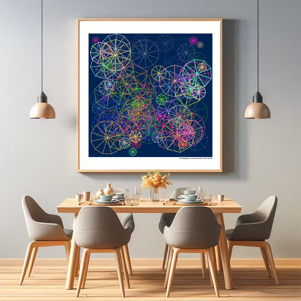 143 wedges on luminous mist in the rebirth in room setting