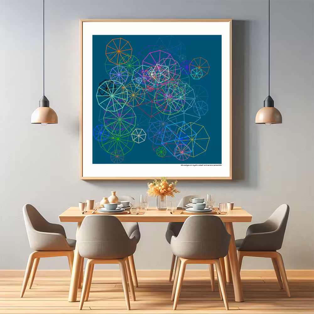 63 wedges on mystic cobalt and serene periwinkle in room setting