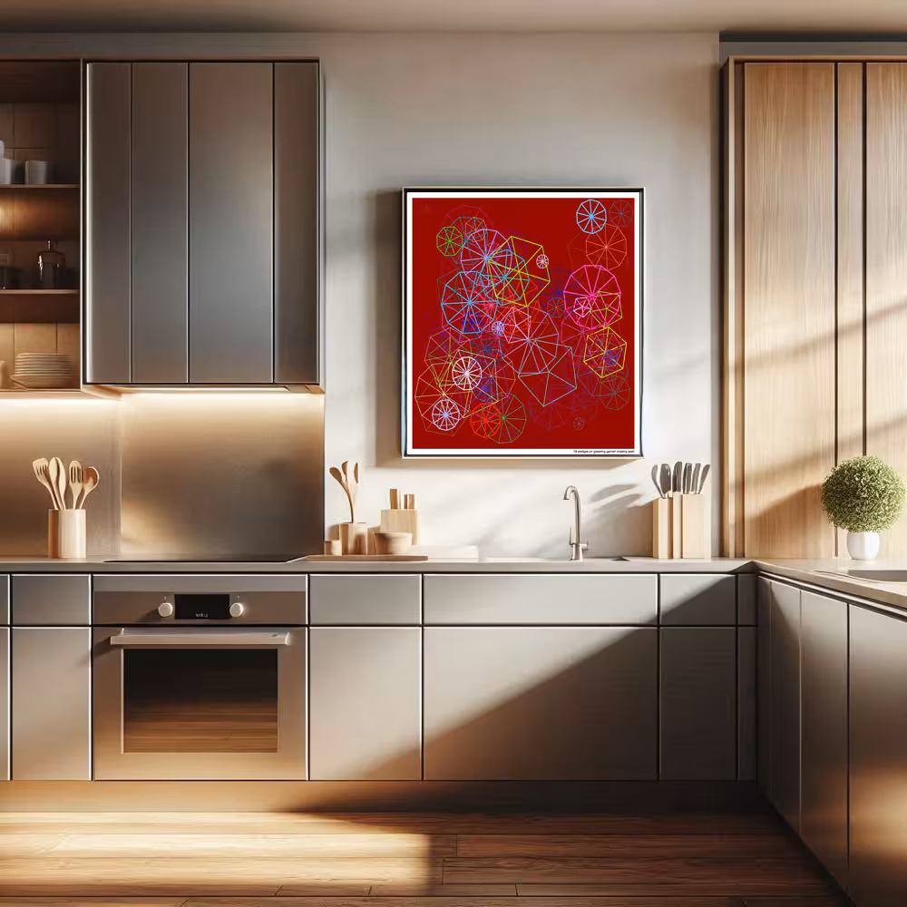 73 wedges on gleaming garnet chasing spell in room setting