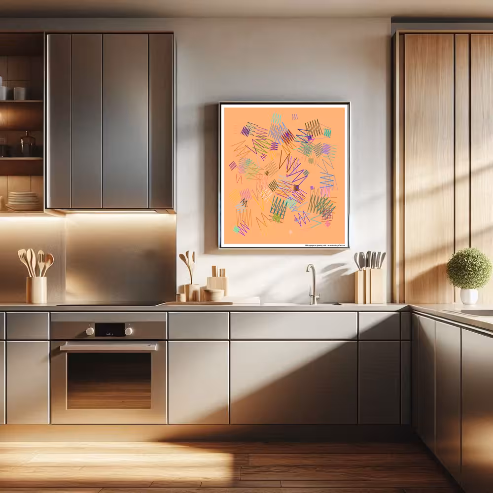 109 zigzags on glowing void — a awakening of shrine in room setting