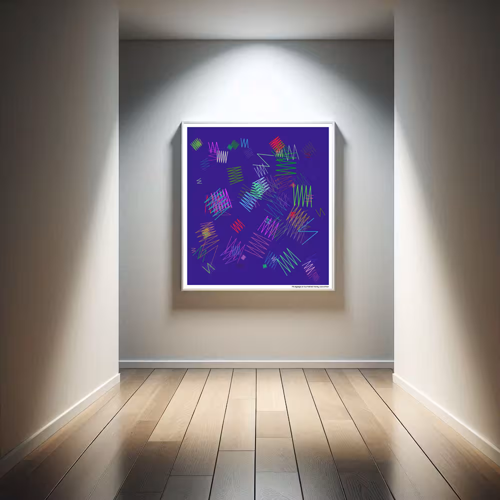 79 zigzags on burnished honey conviction in room setting