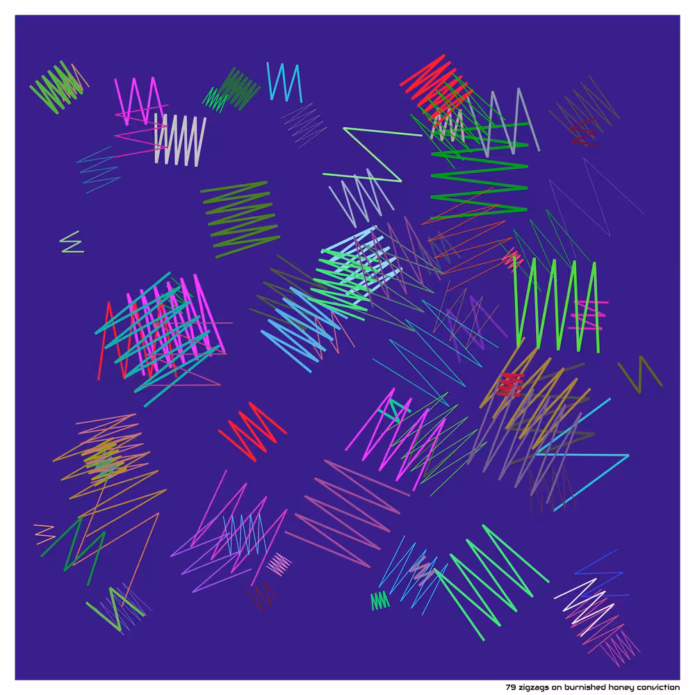 79 zigzags on burnished honey conviction