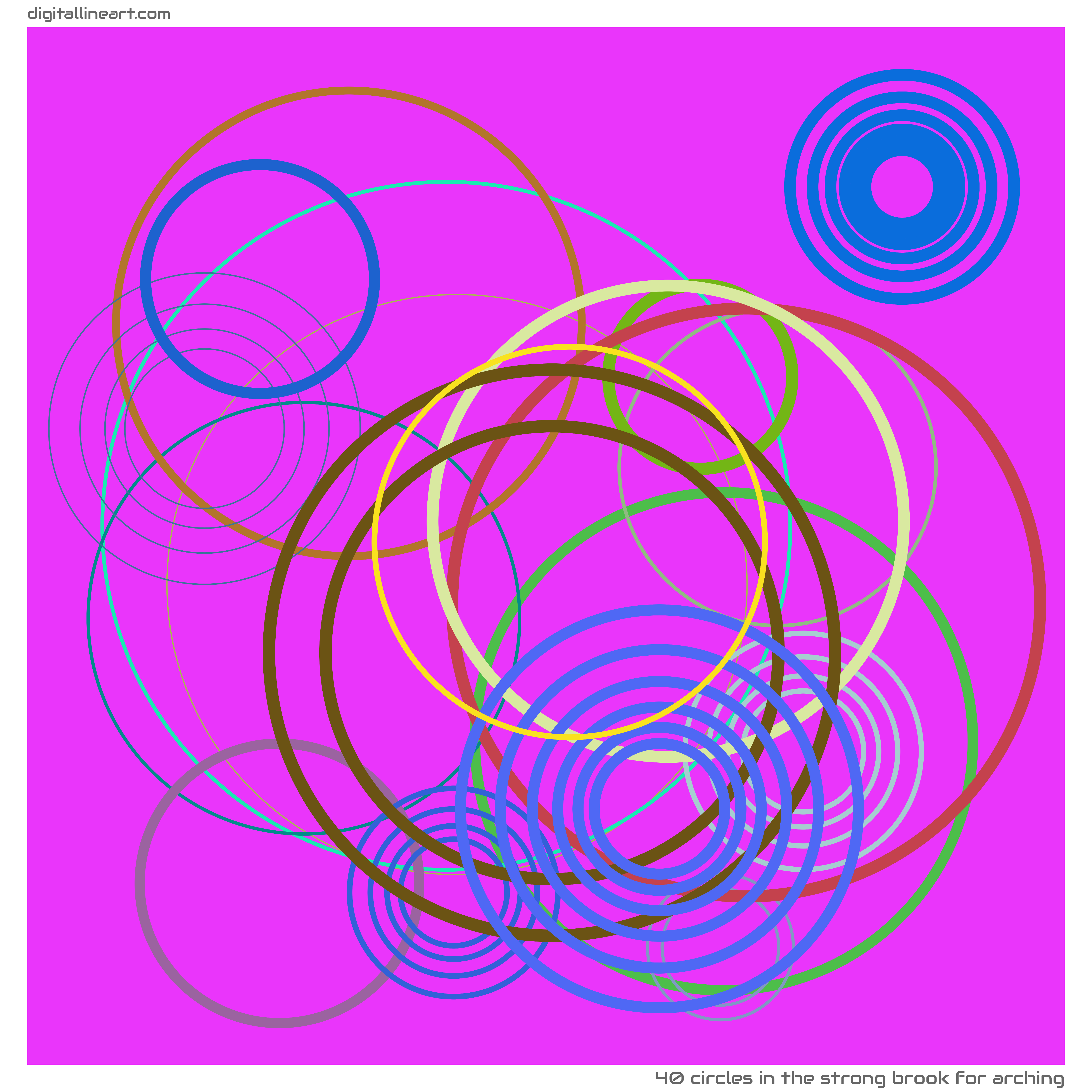 40 Linien in The Strong Brook for Arching